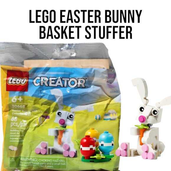 LEGO Creator Easter Bunny Rabbit Colorful Eggs Building Toy 30668 Basket Gift - Picture 4 of 6